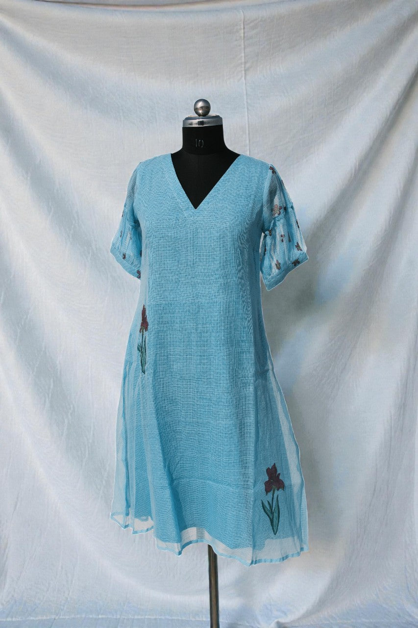 Yellow Kota Kurta w/ Chevron