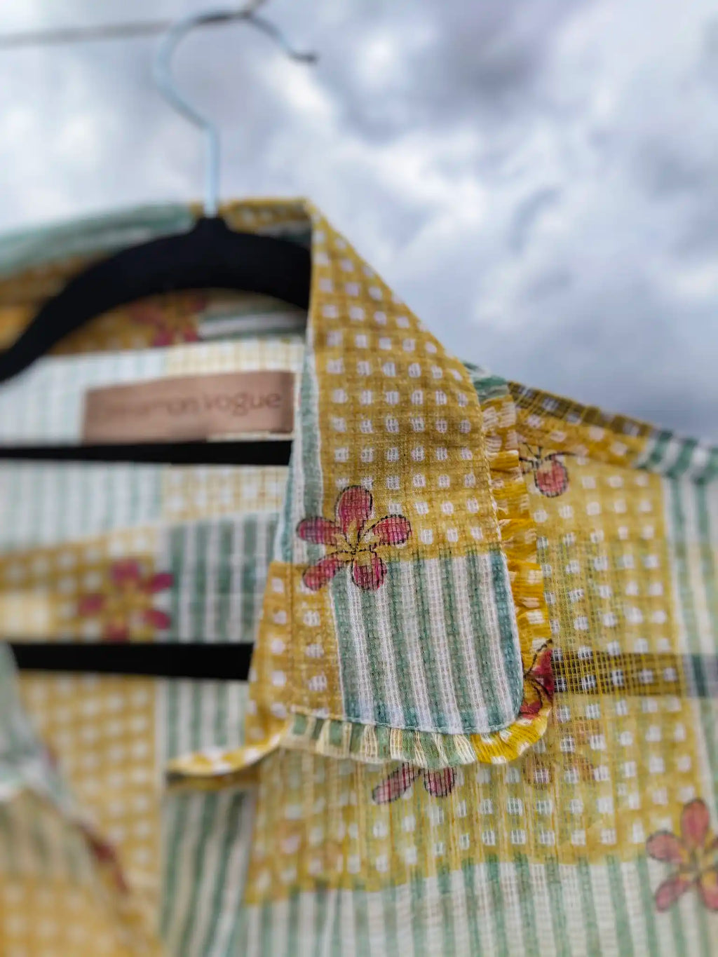 Yellow Hortis Handloom Kota Dress