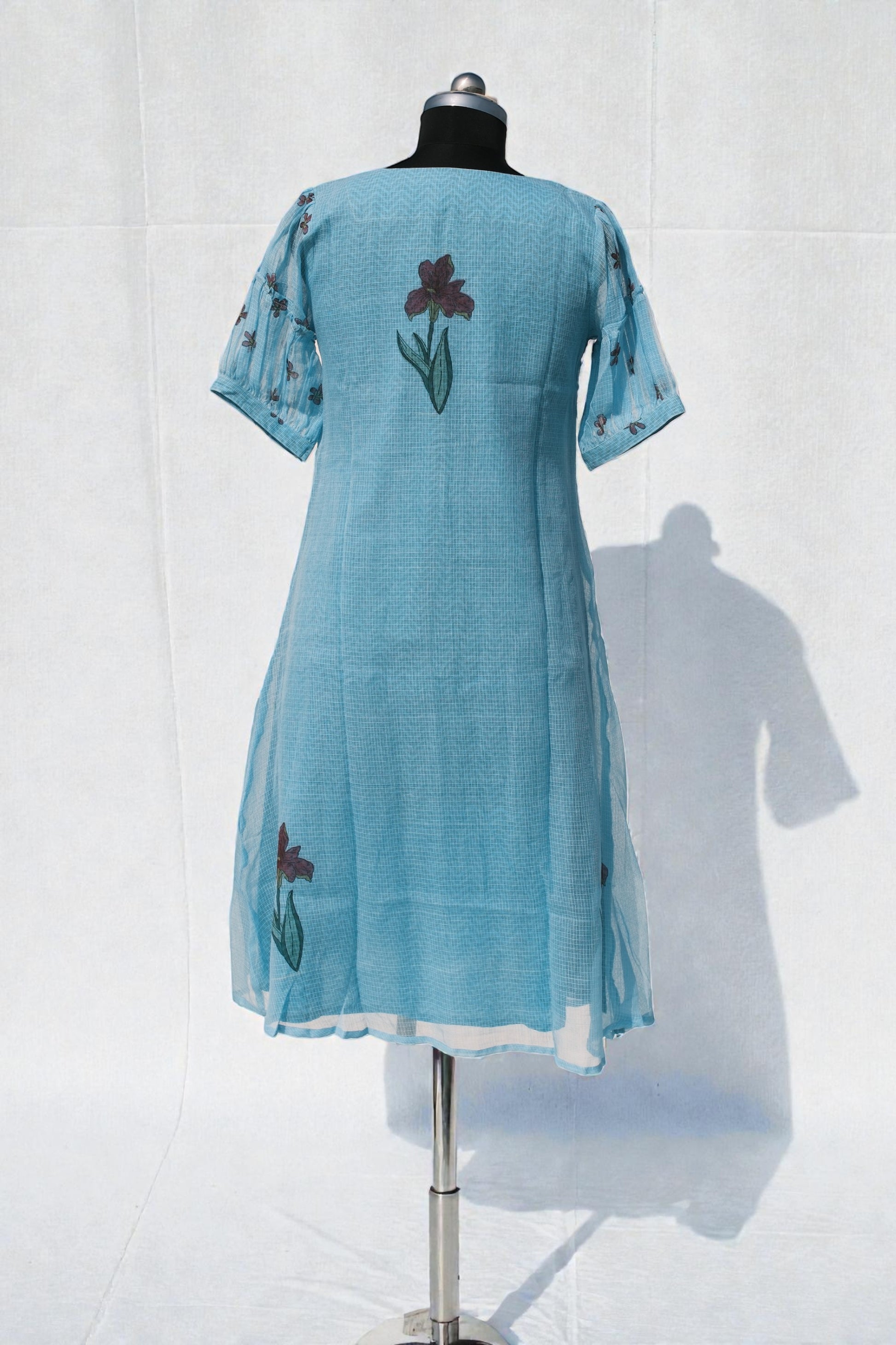 Yellow Kota Kurta w/ Chevron