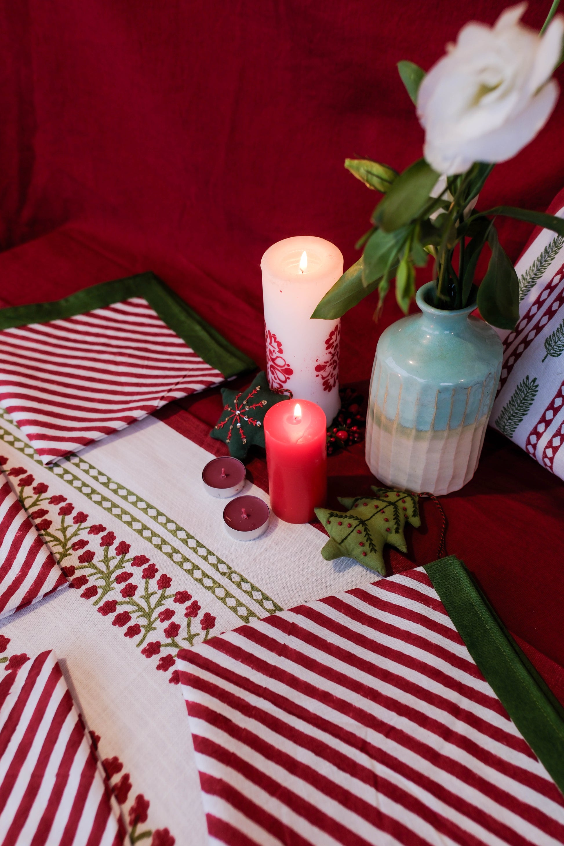 Diagonal Stripe Napkin - Set of 6