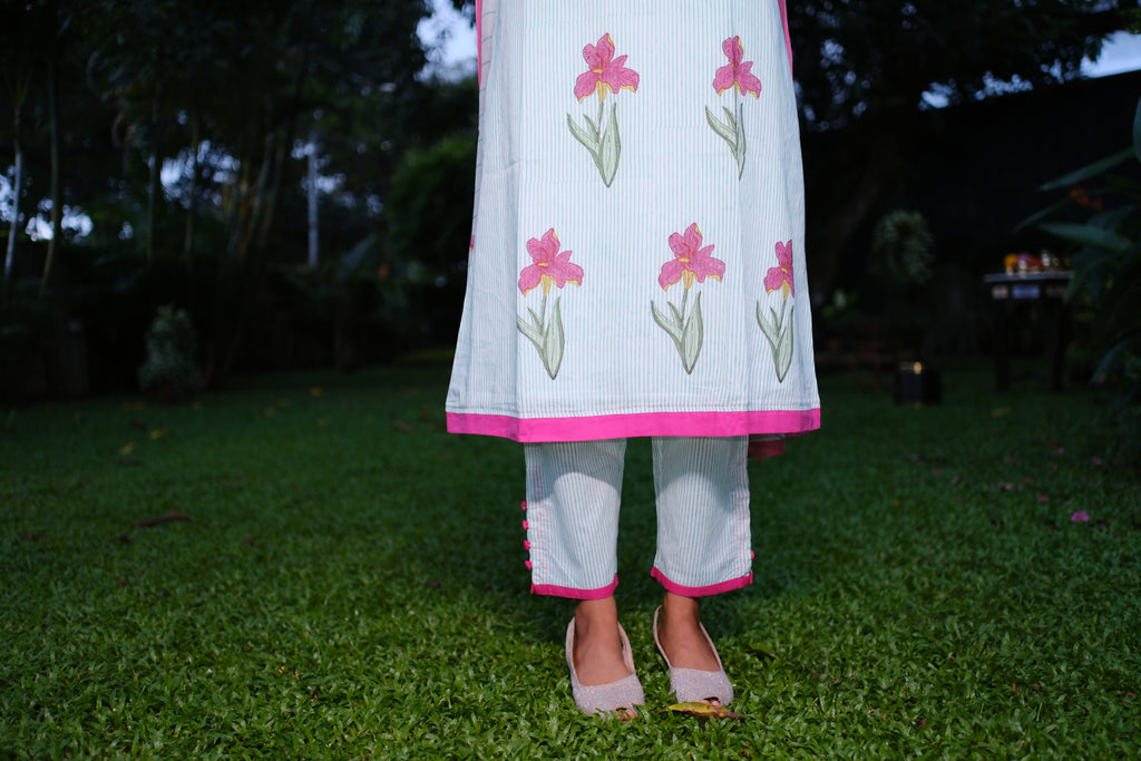 Blue stripe Iris Dress