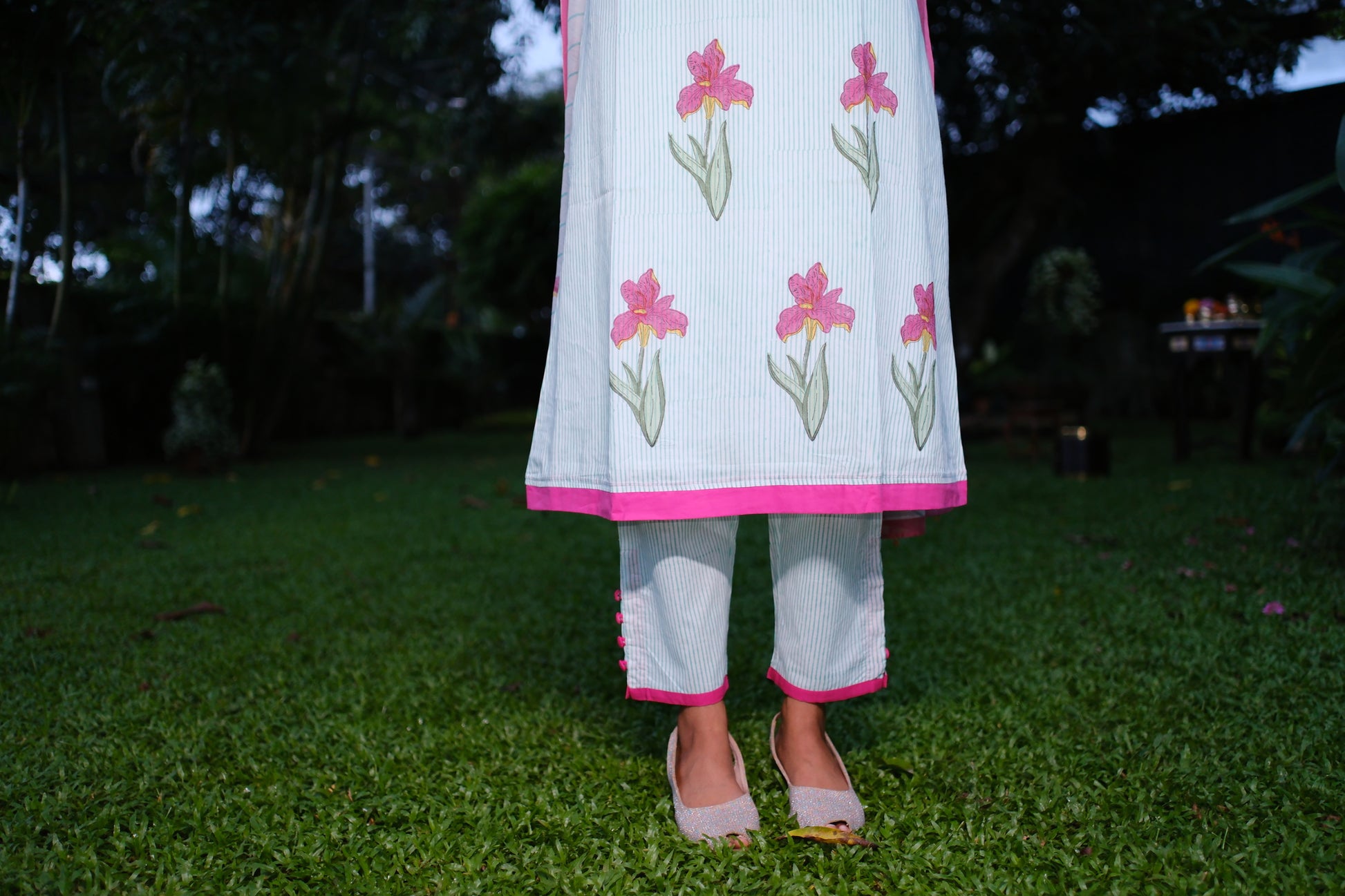 Blue stripe Iris Dress