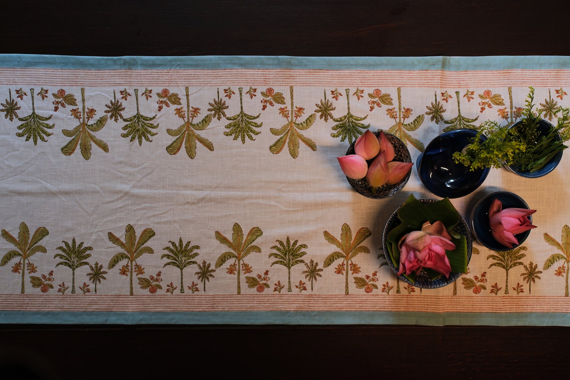 Banana Iris Table Runner
