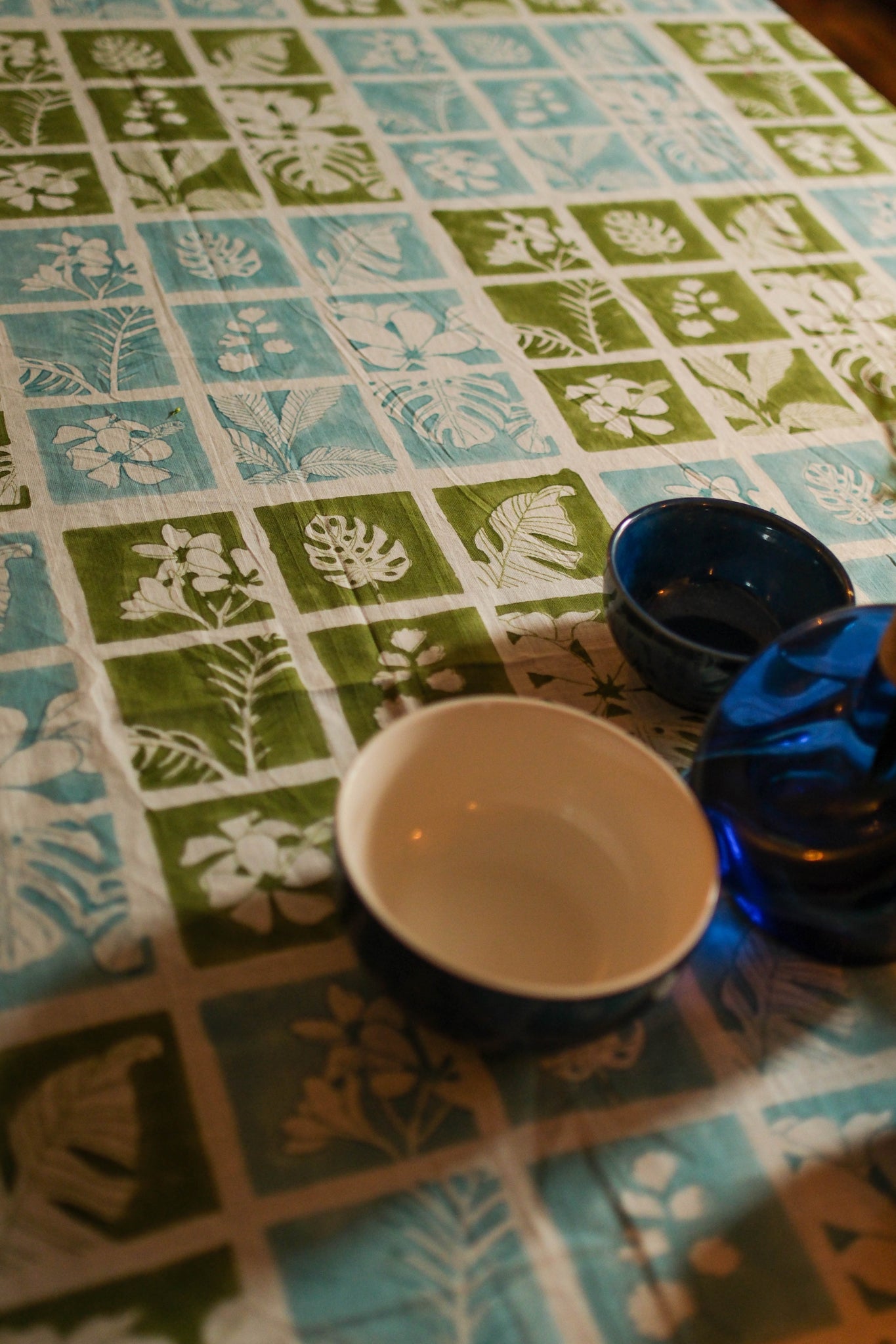 TS Fern Print Tablecloth - 10 Seater