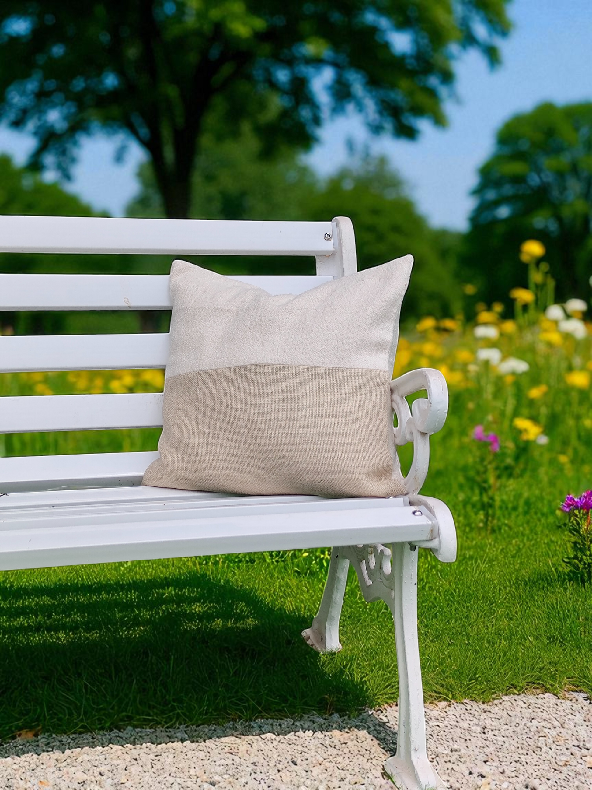 Slub Jute 50-50 Cushion Cover