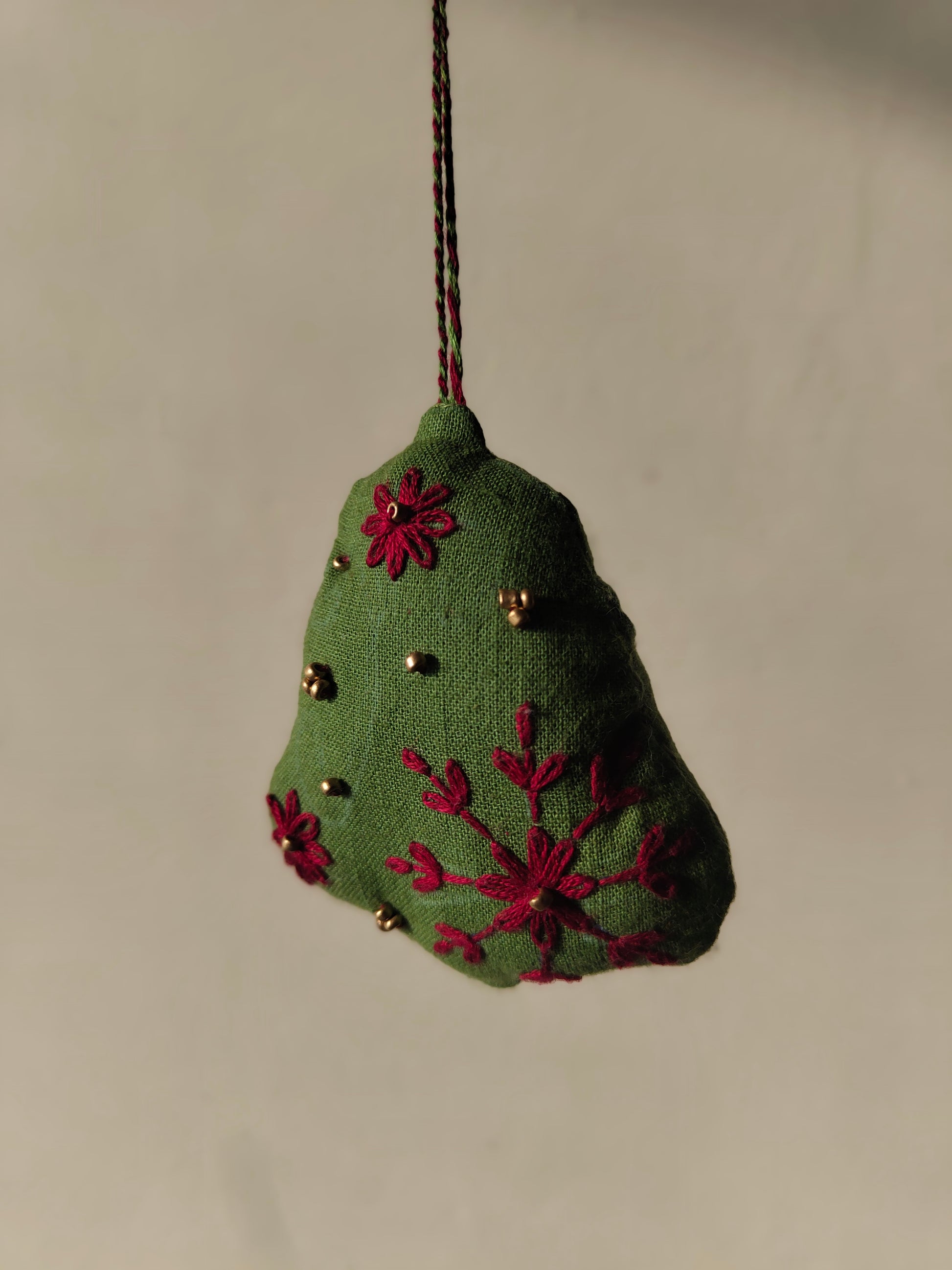 Green Bell Ornament