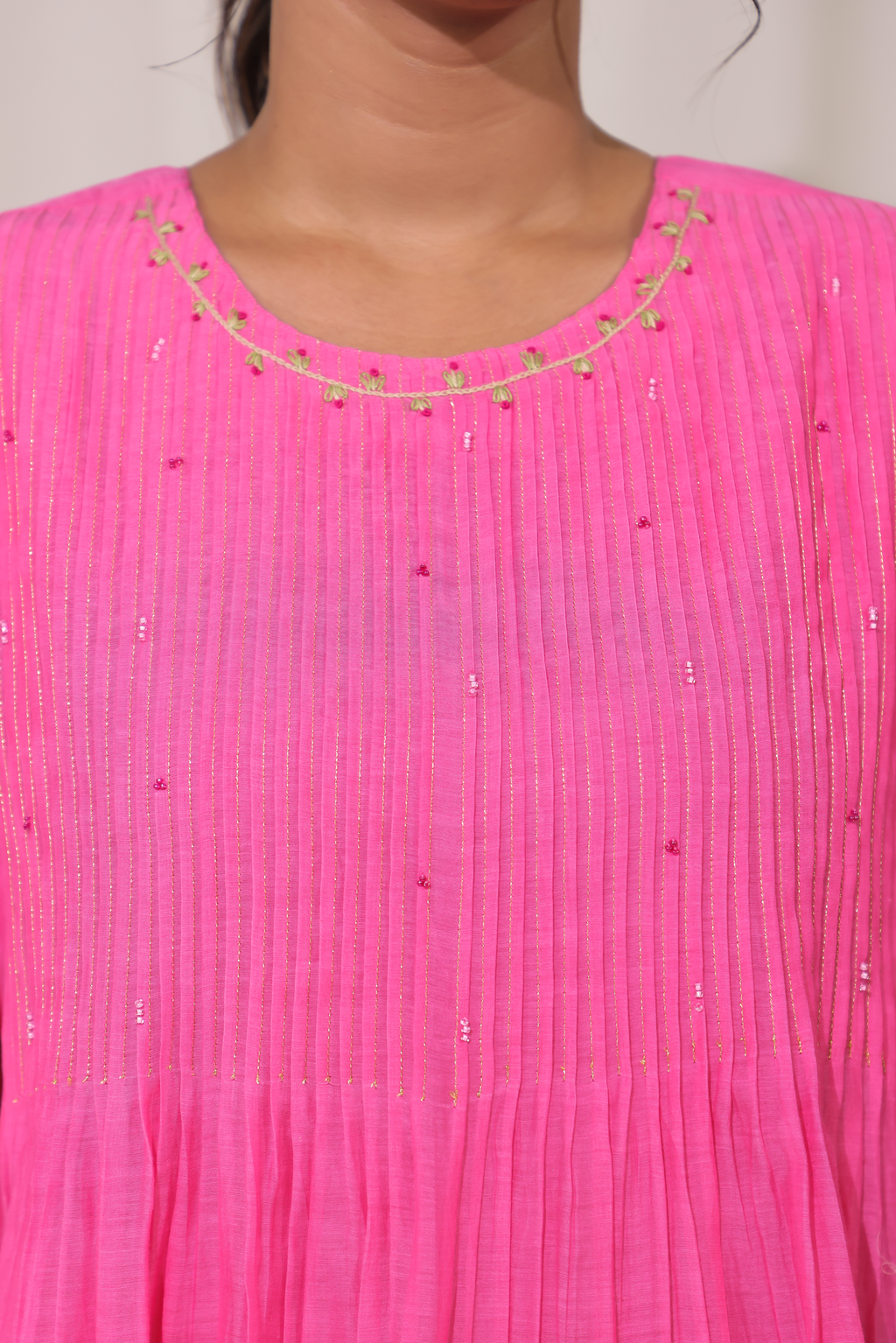 Cutie Patootie Pintuck FS Top -  Pink