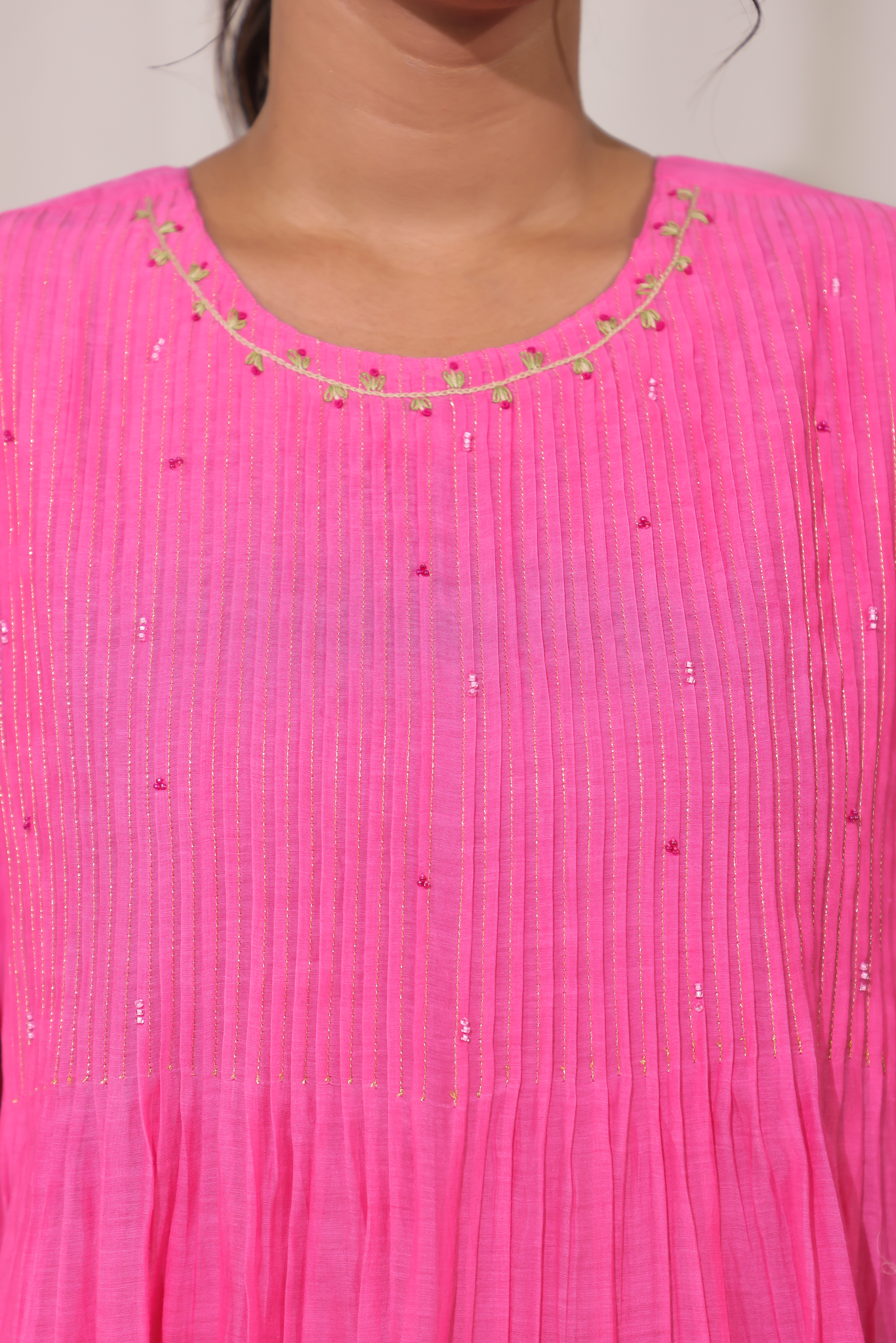 Cutie Patootie Pintuck FS Top -  Pink