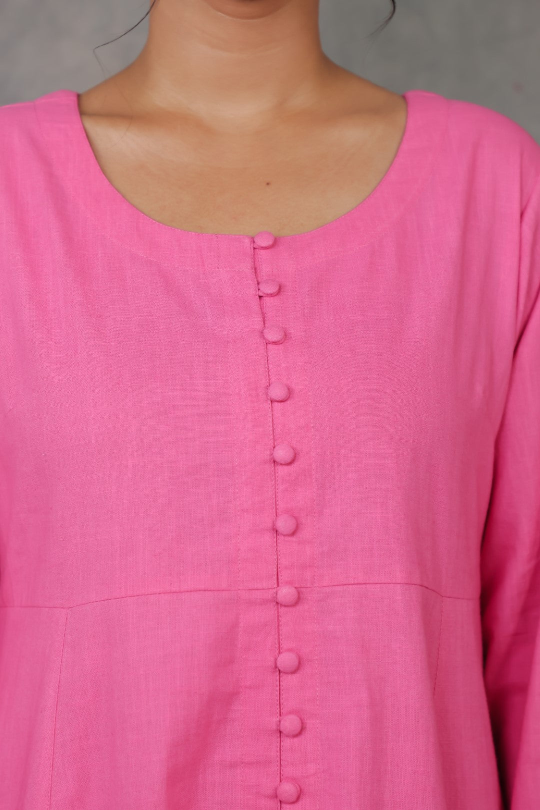 Anarkali kurta w/Chevron cuff