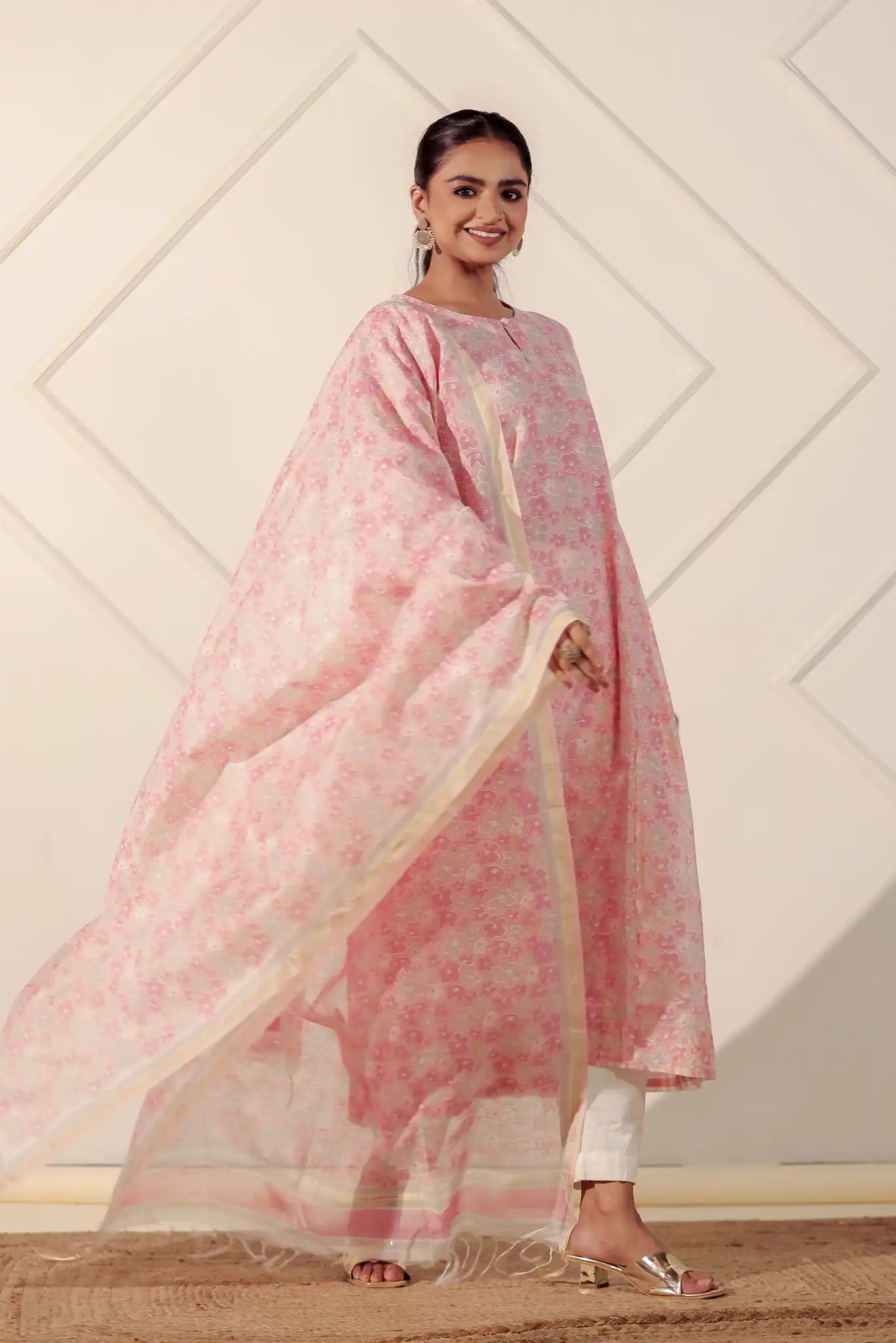 AO: Frilled Chanderi Kurta