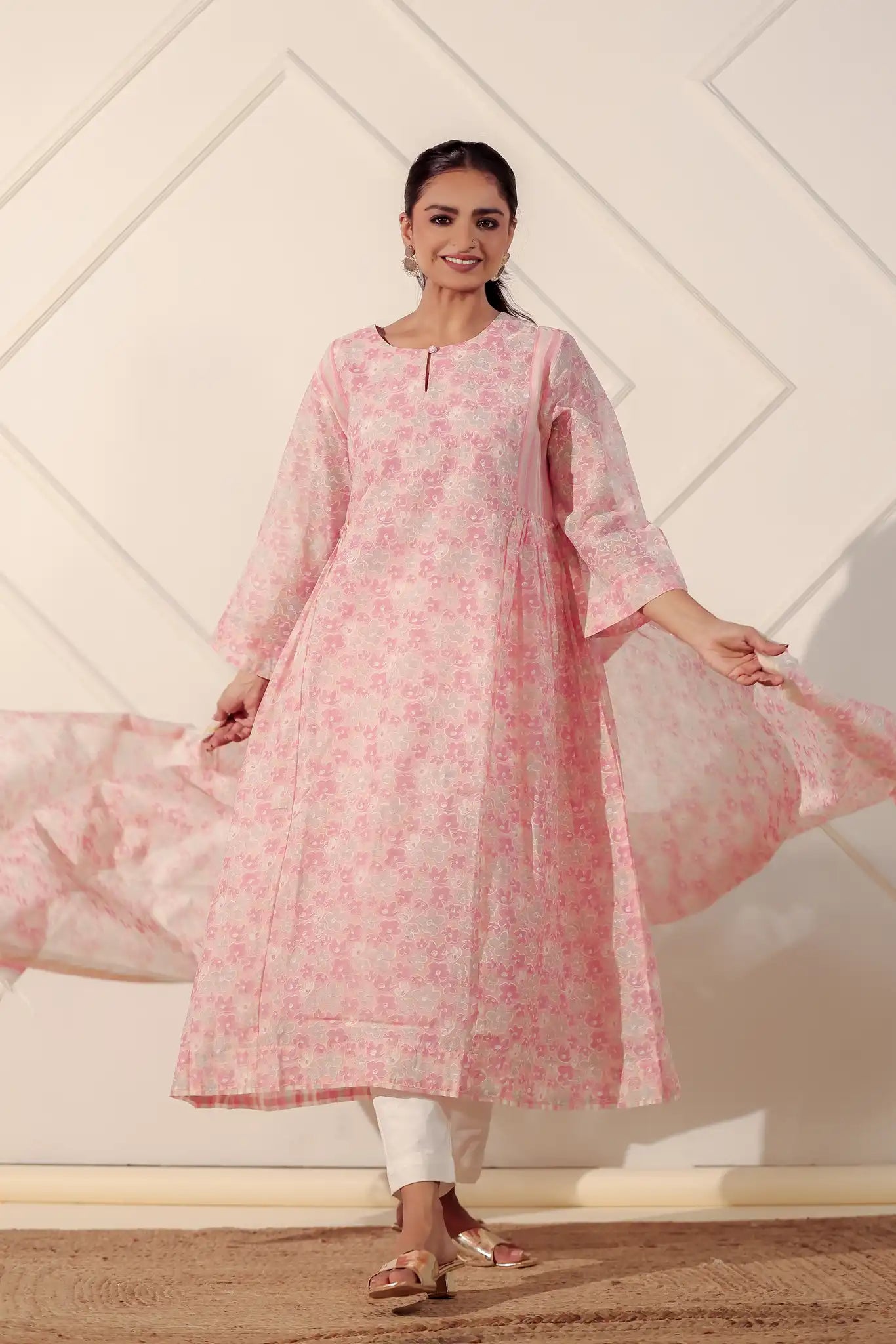 AO: Frilled Chanderi Kurta
