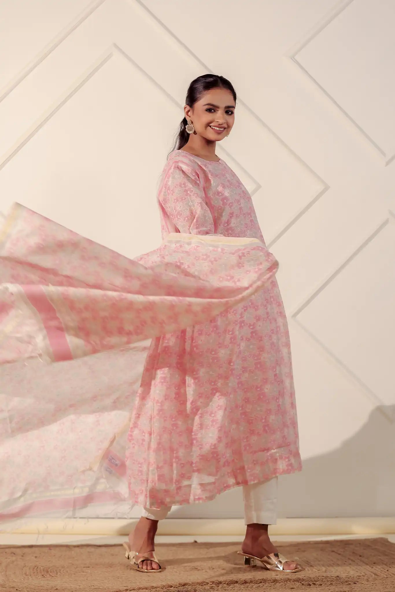 AO: Frilled Chanderi Kurta