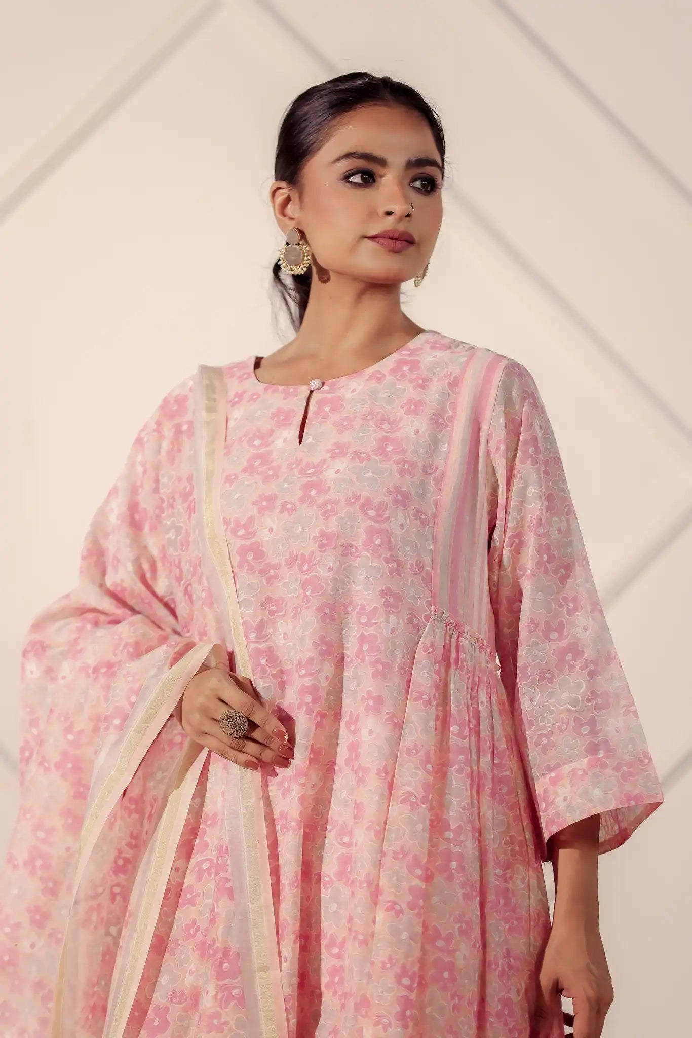 AO: Frilled Chanderi Kurta