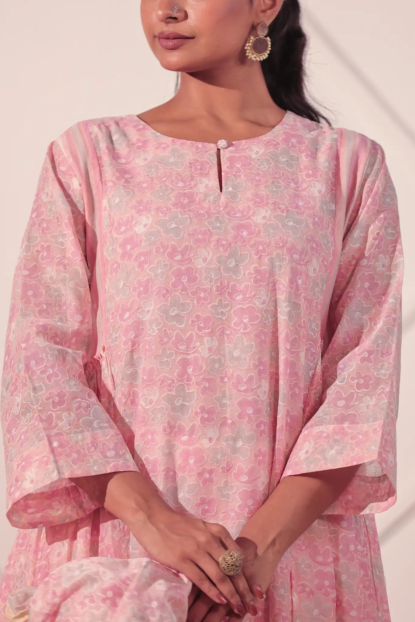 AO: Frilled Chanderi Kurta