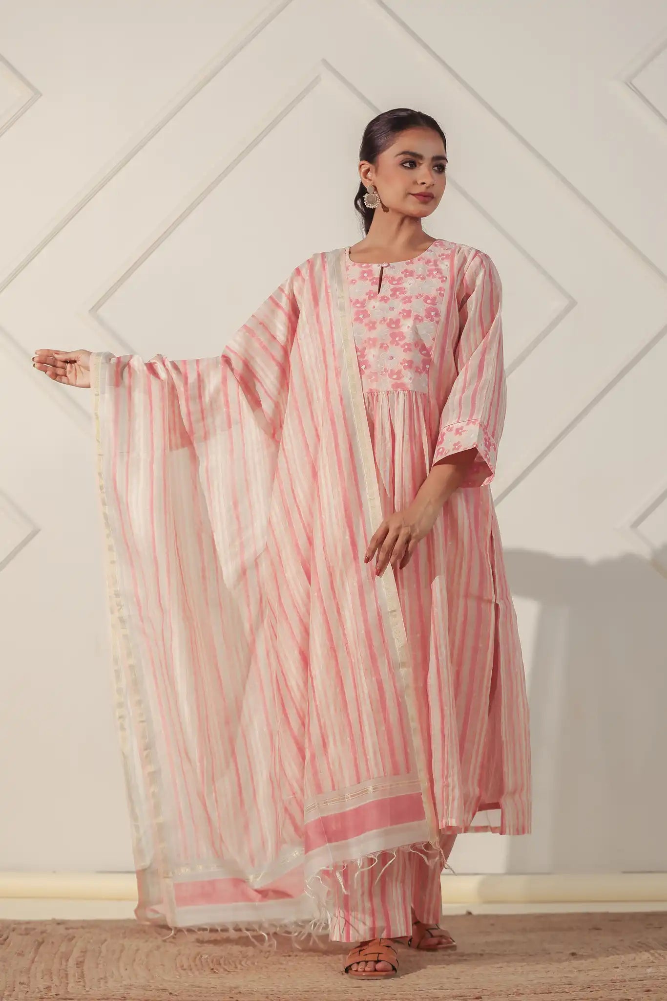 AO: Floral Yoke Kurta