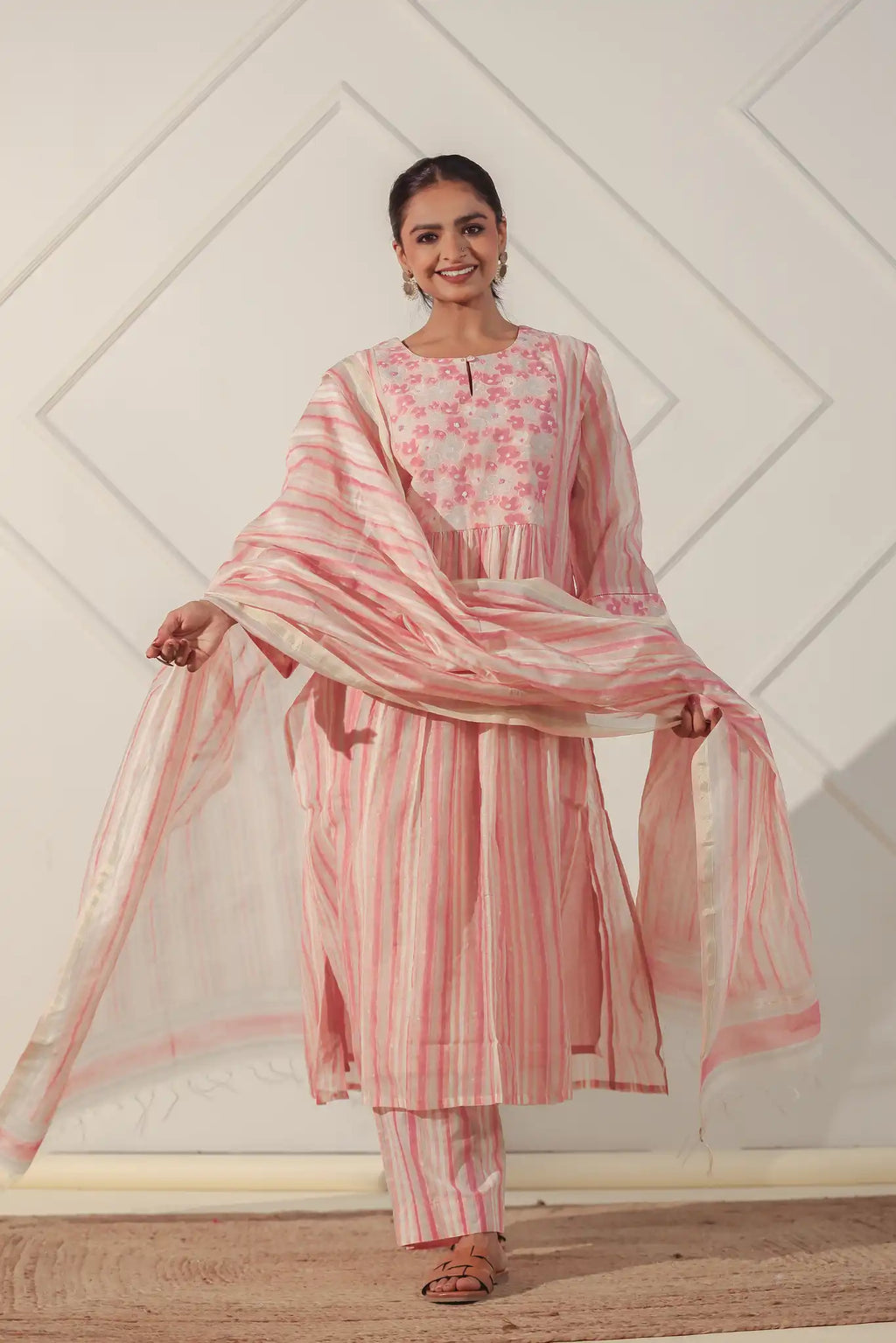 AO: Floral Yoke Kurta