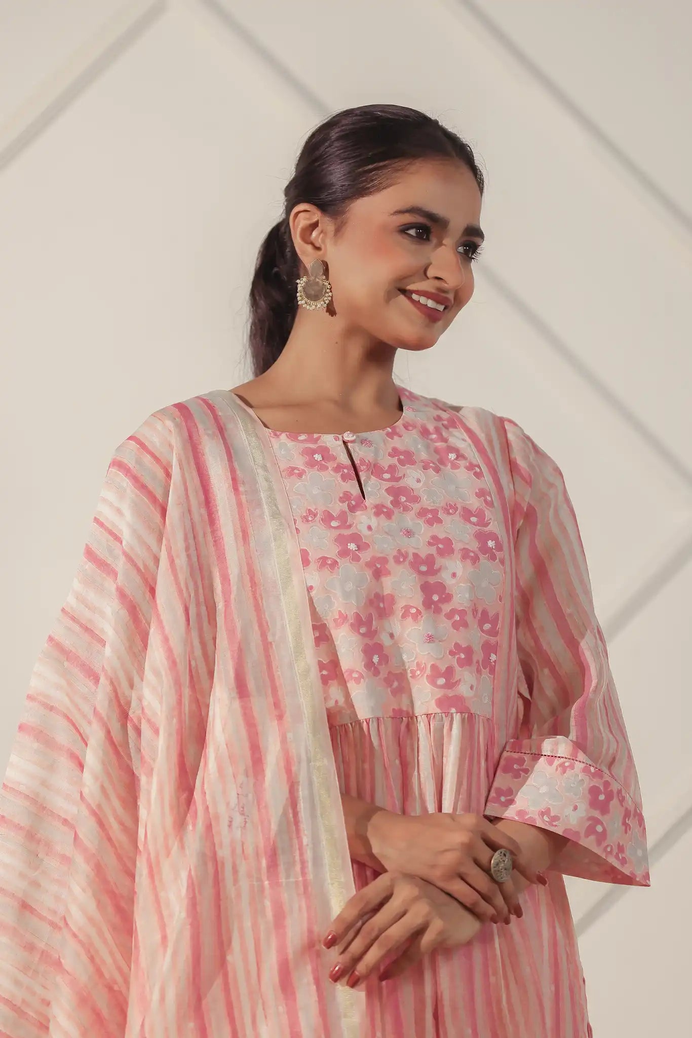 AO: Floral Yoke Kurta