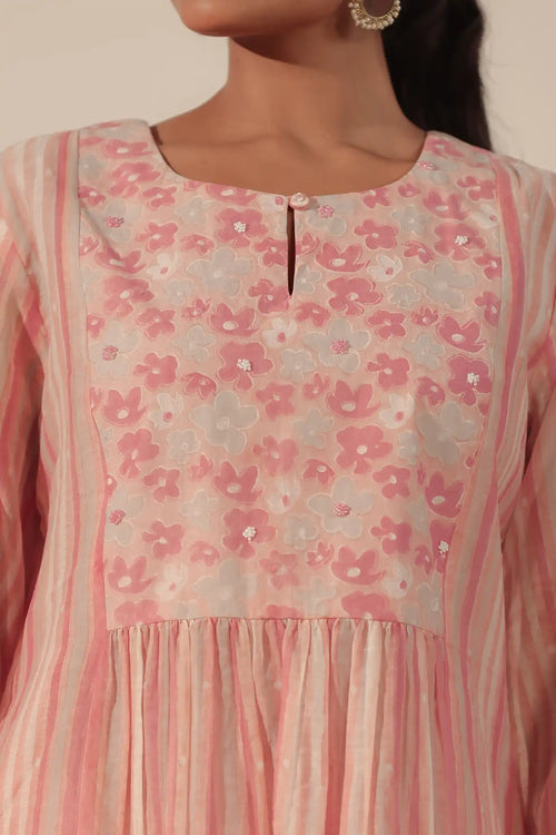 AO: Floral Yoke Kurta