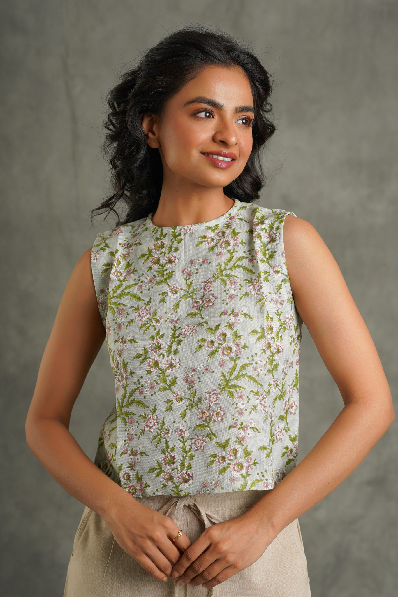 Pixie Printed Short Top