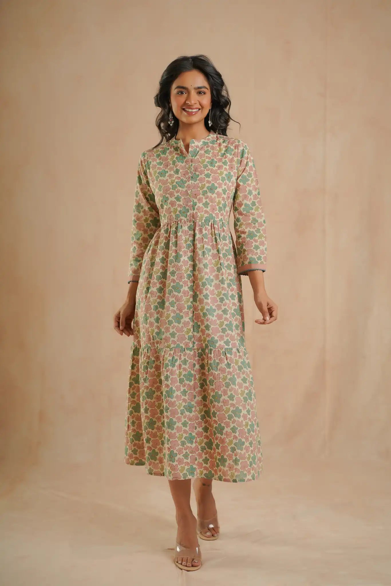 Cotton Georgette Apple Orchard Kurta