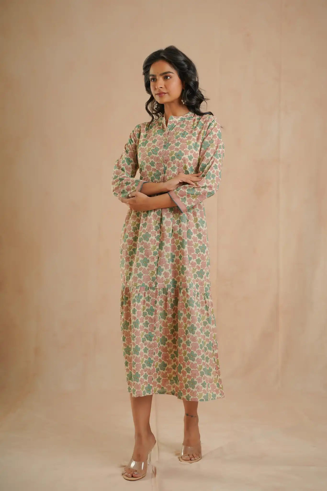 Cotton Georgette Apple Orchard Kurta