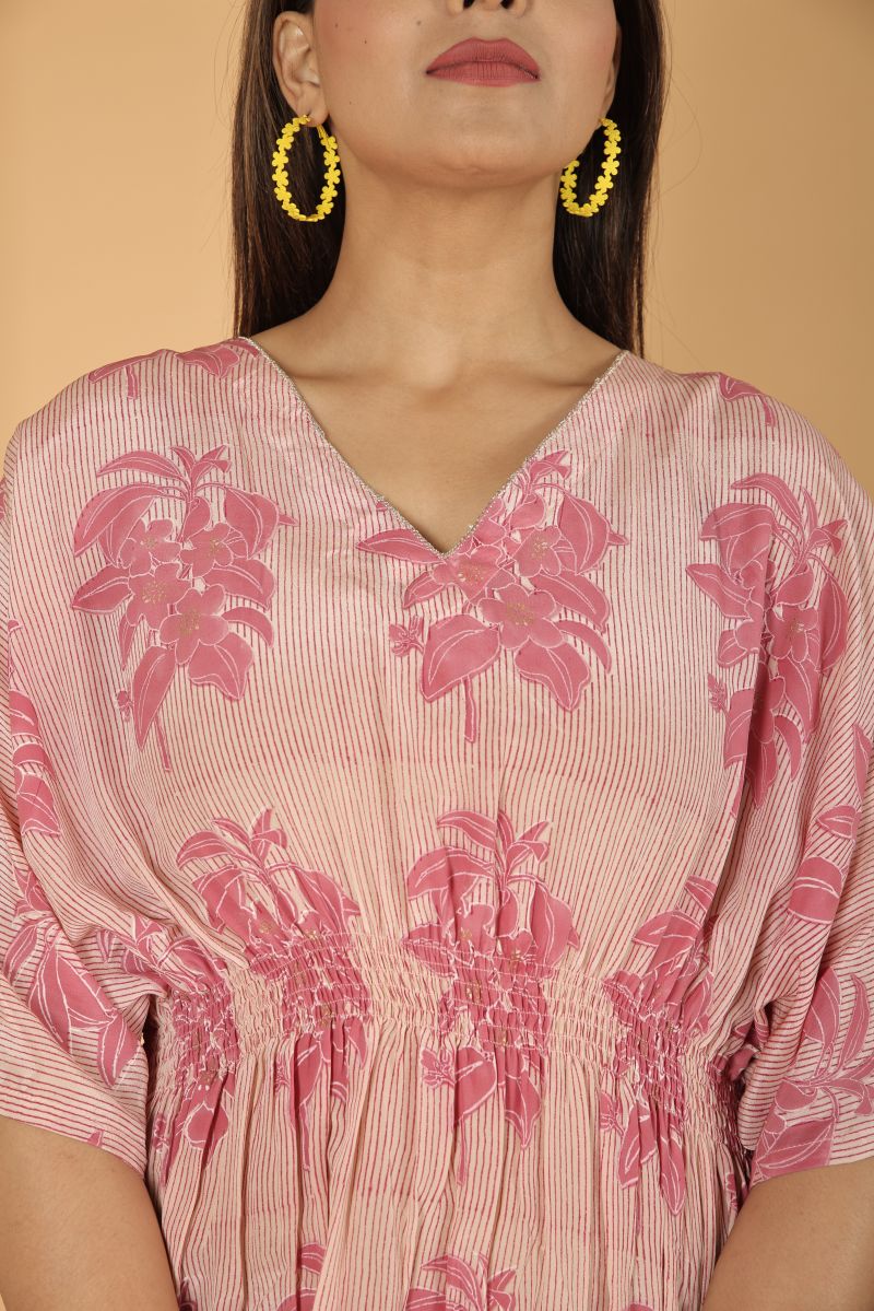 Apple Orchard Pure Crepe Short Kaftan