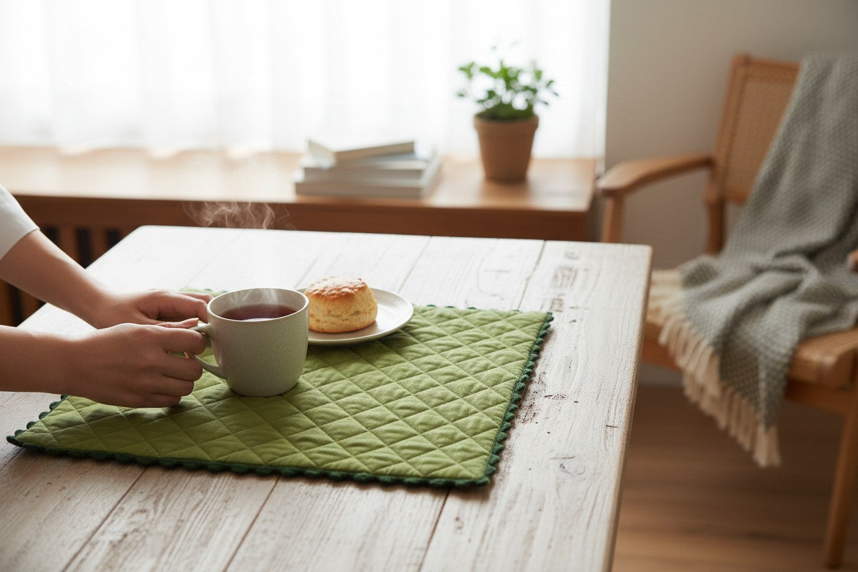 Diamond Quilted Placemat - Set of 6