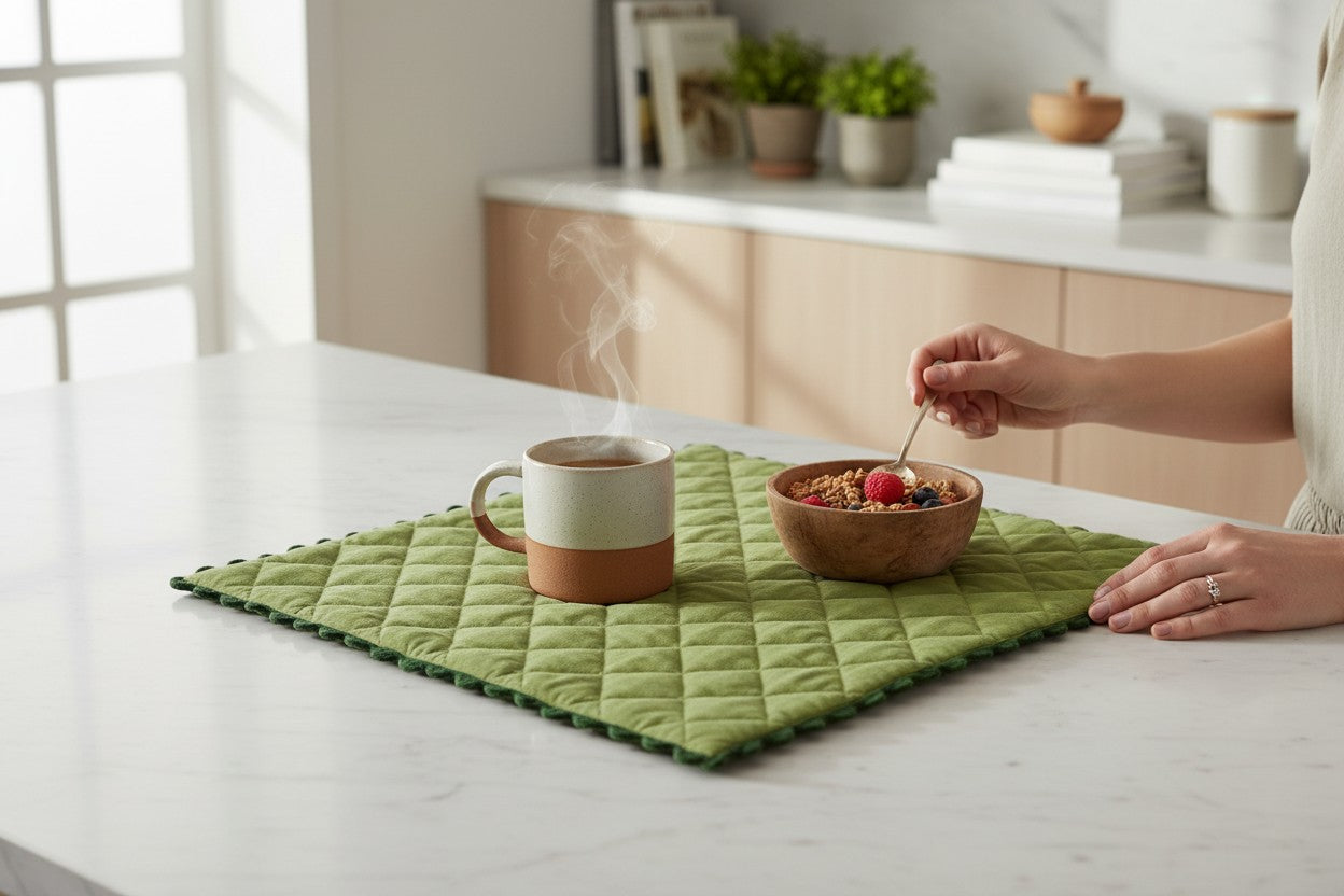 Diamond Quilted Placemat - Set of 6