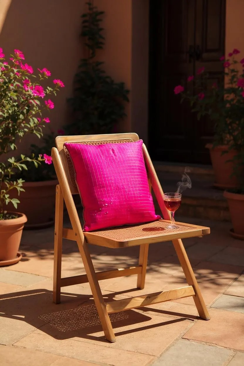 Red Banarasi Brocade Cushion Cover